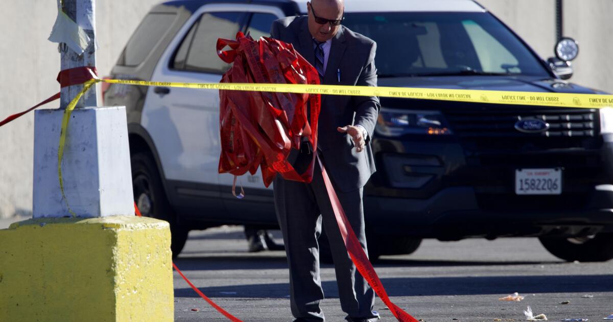 洛杉矶警察在卡诺加公园购物中心开枪击毙一名据称持枪武装的男子