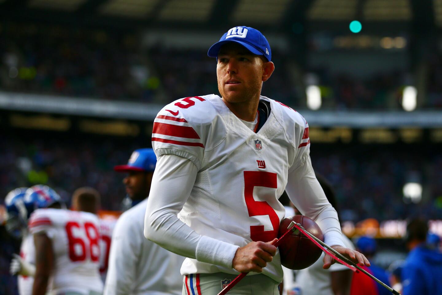 Robbie Gould looks on during a game against the Rams at Twickenham Stadium on Oct. 23, 2016, in London, England.