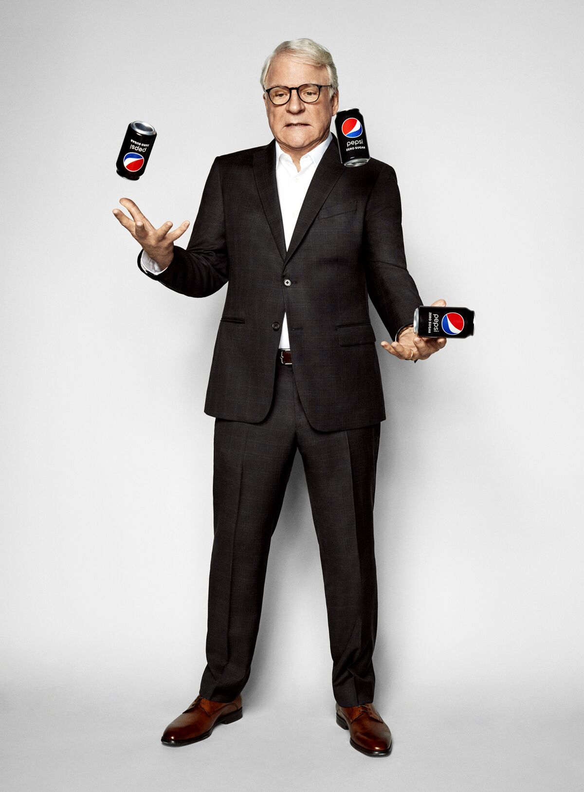 Steve Martin in a scene from the Pepsi Zero Sugar 2023 Super Bowl commercial.