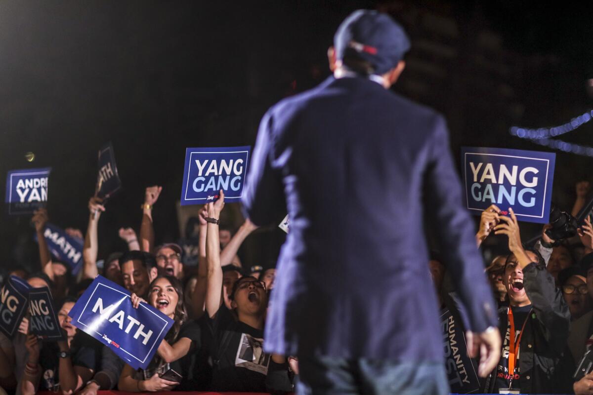 Democratic Presidential candidate Andrew Yang