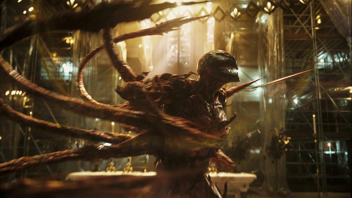 The alien creature from "Venom: Let There Be Carnage."