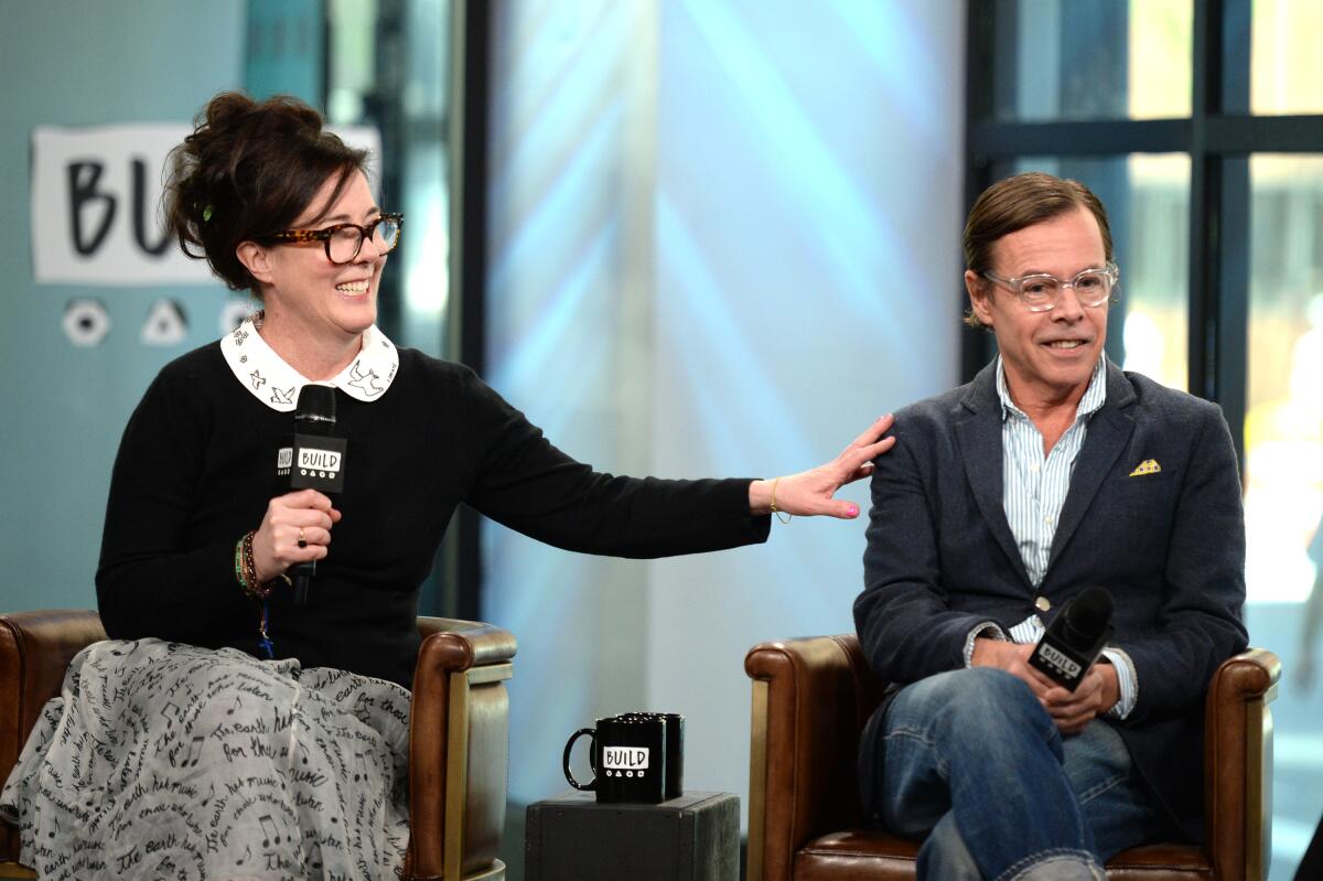 Andy Spade and designer Kate Spade