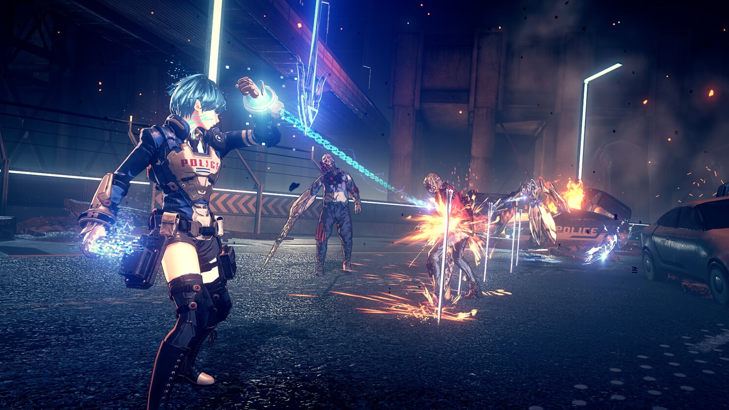 Nintendo S Anime Police Are Good Guys And Save Cats In Astral Chain Los Angeles Times