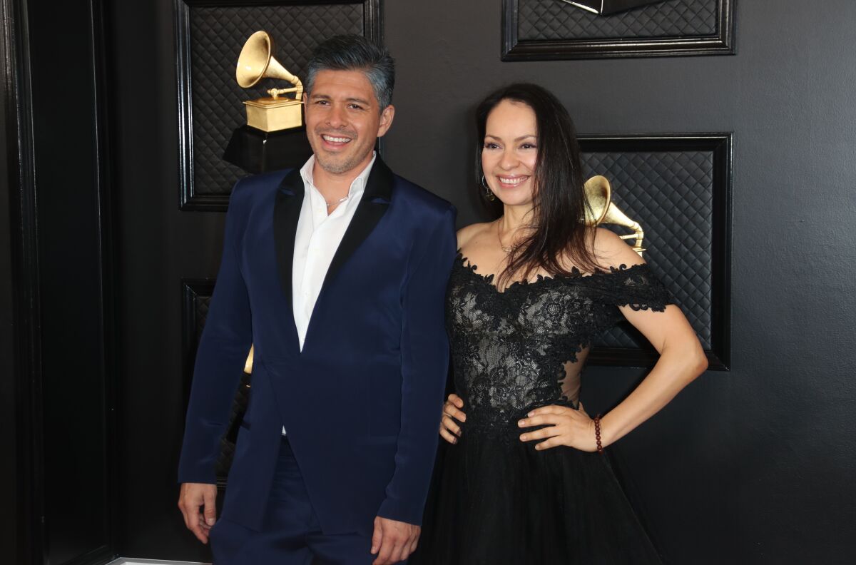 Rodrigo Sánchez and Gabriela Quintero of Rodrigo y Gabriela at the 62nd Grammy Awards