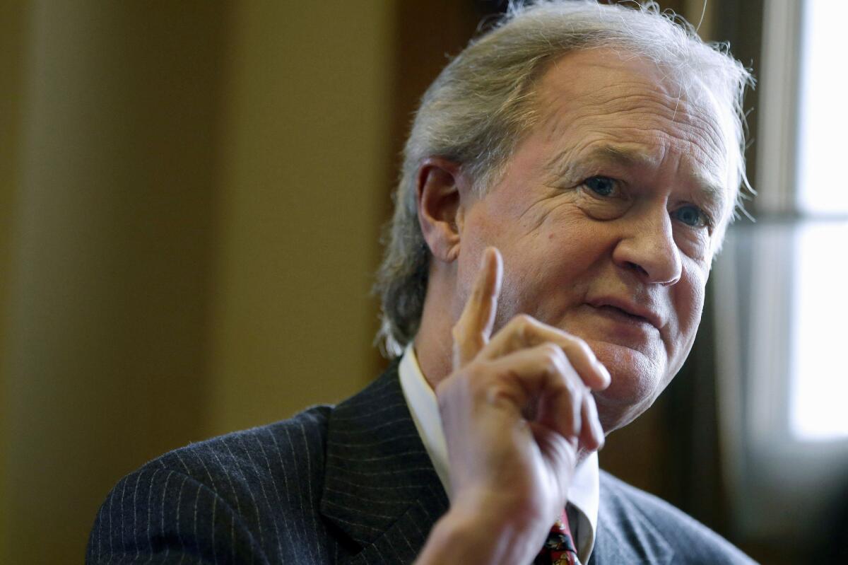 Lincoln Chafee, former governor of Rhode Island and a former Republican senator, says he's running for the Democratic presidential nomination.