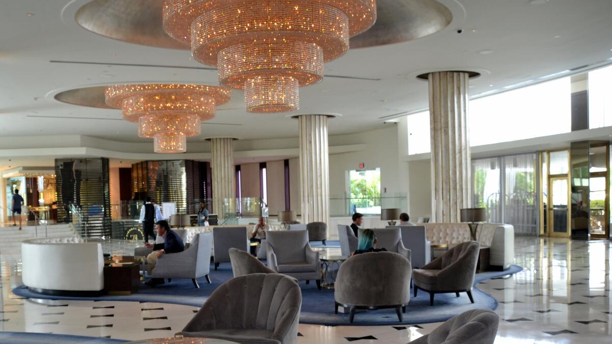 Lobby of Fontainebleau Miami Beach