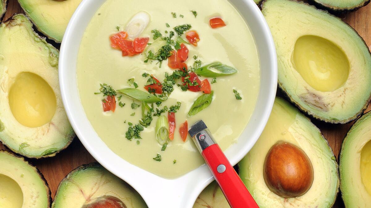 Try this recipe for avocado gazpacho for dinner tonight.