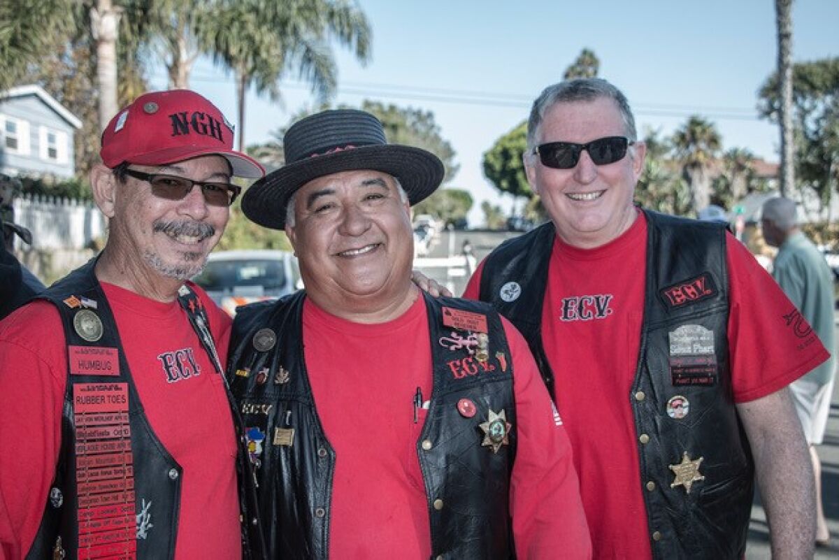 E Clampus Vitus stalwarts Robert Ramos (“Noble Grand Humbug”), Tomas Gonzales (“Gold Dust Receiver”), and Bill Martin (“Vitter”)