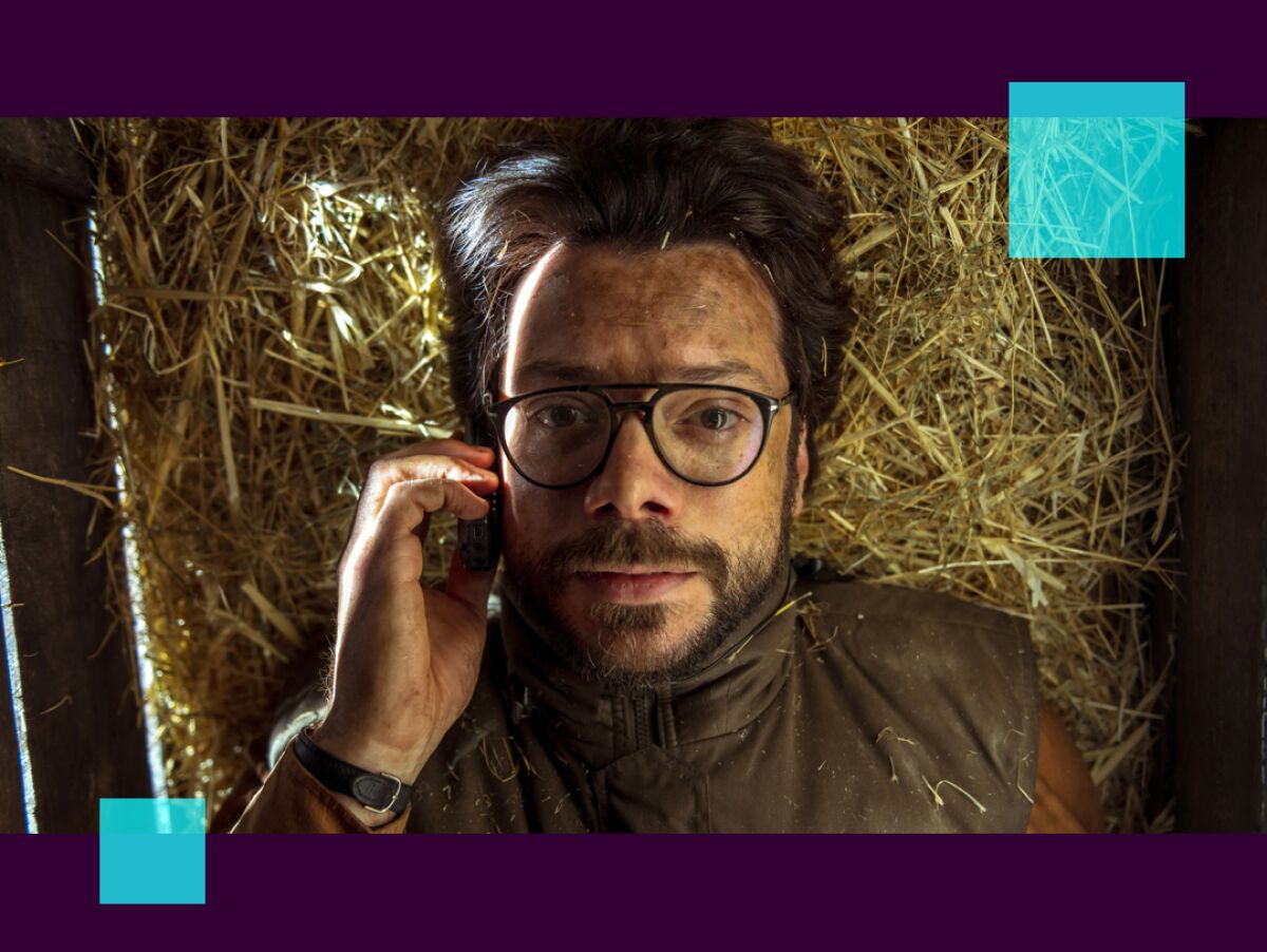 Alvaro Morte, as El Profesor in a scene of Netflix's Spanish series Money Heist (La Casa De Papel).