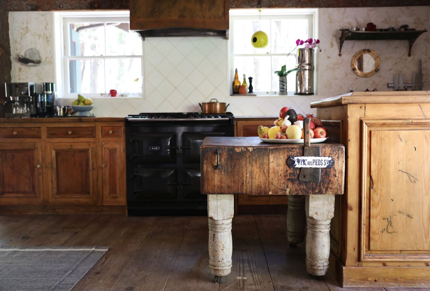 A butcher block-counter came from the former Silver Lake home of artist Pauline Annon