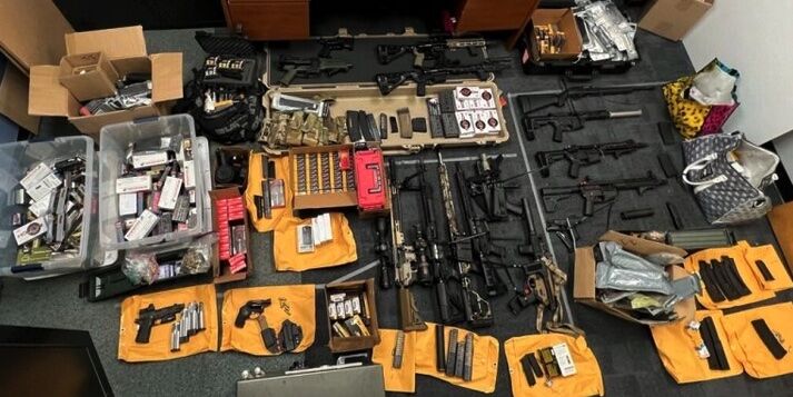 Two hip-hop producers arrested after LAPD recovers stockpile of guns in Studio City