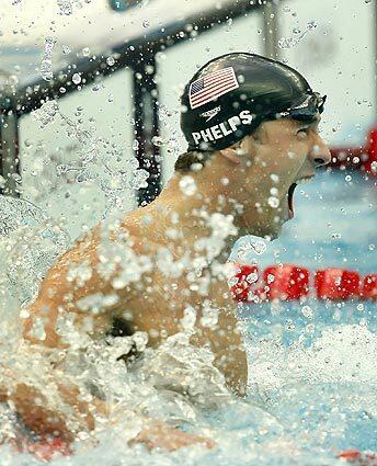 Phelps reacts