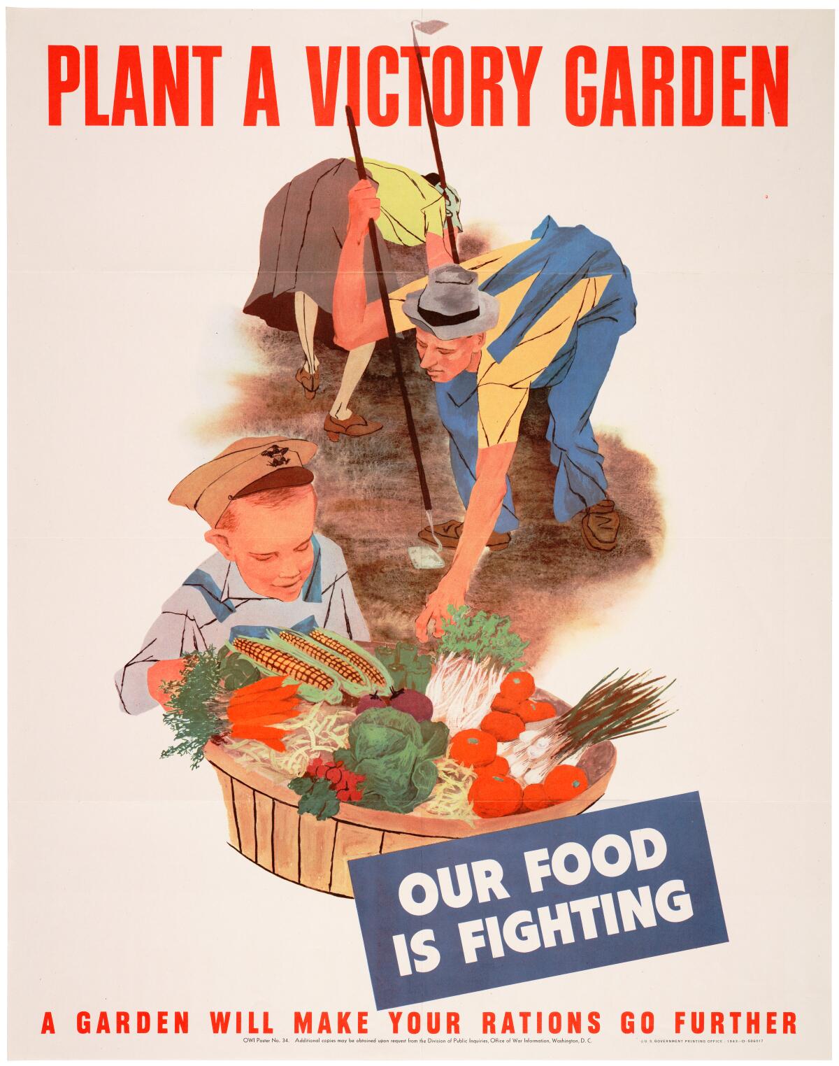 "Plant a Victory Garden" WWII poster.