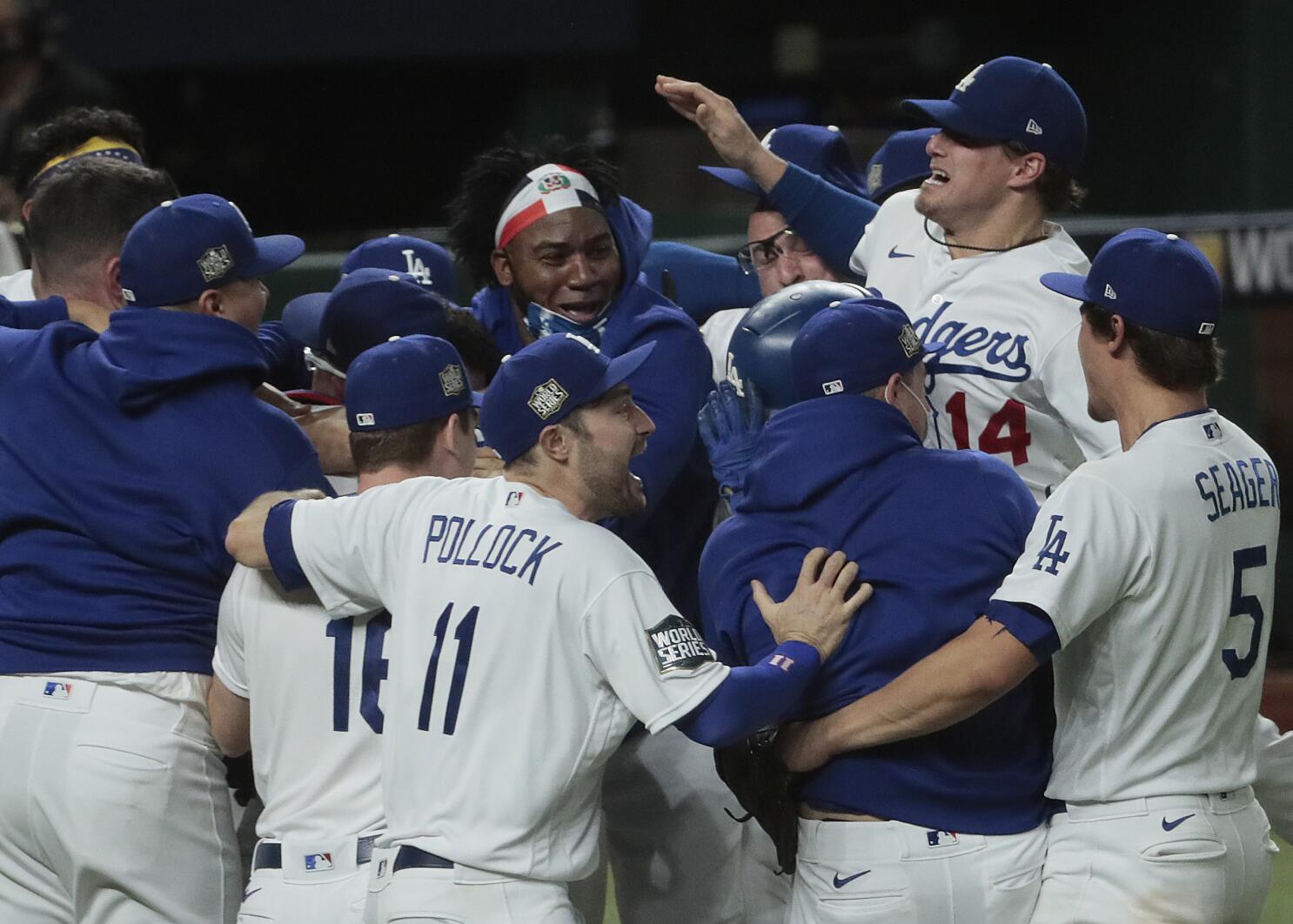 Former Dodger Shawn Green helps celebrate World Series title - Los