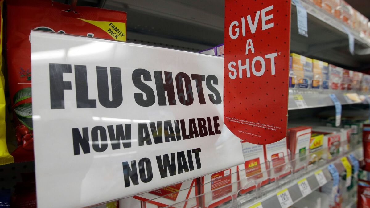Public health officials in California advise everyone over 6 months of age to get a flu shot as soon as possible.