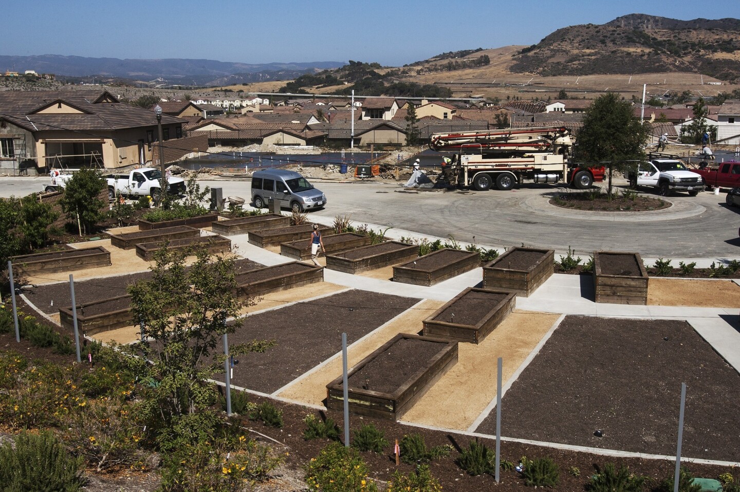 Residents may participate in shared gardens at Rancho Mission Viejo, a new "agrihood" development in south Orange County.