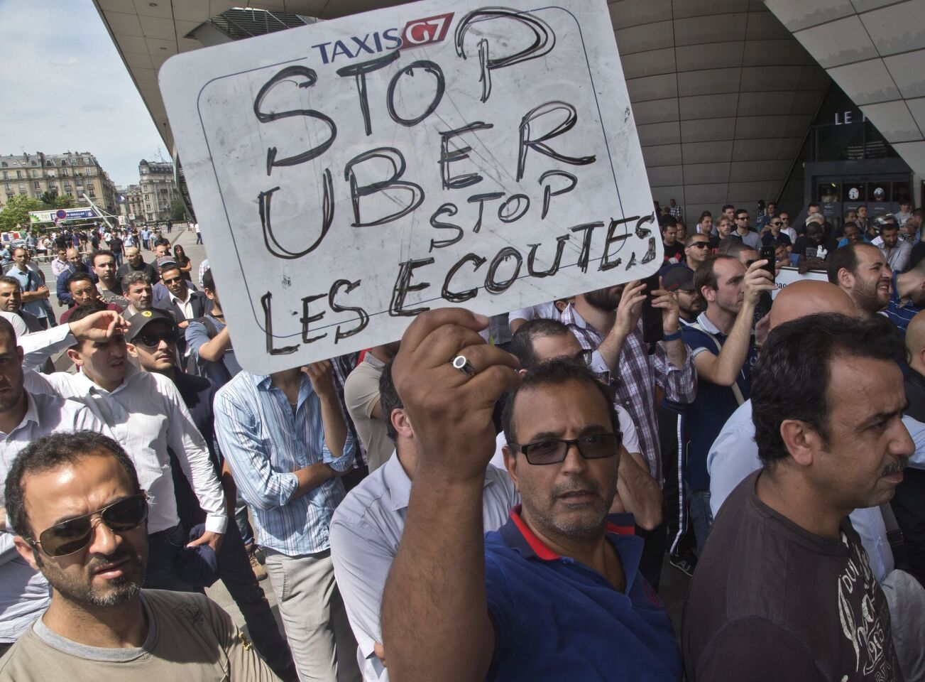 France Uber protest