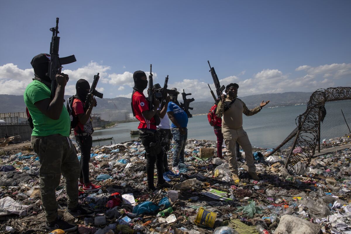 Gun-toting members of Haitian gang
