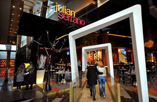 The entrance to Julian Serrano at Aria in CityCenter in Las Vegas.