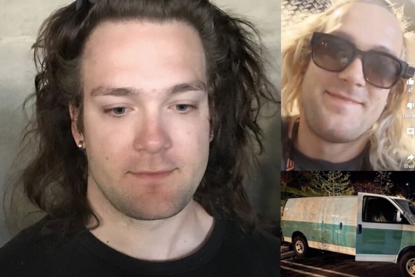 Costa Mesa police are looking for information on the whereabouts of a Johnny Deven Young, 25, who allegedly committed assault and hate crimes against multiple women outside local bars in incidents dating back to November. Hate crime and assault suspect Johnny Deven Young, 25, is thought to be driving, and possibly residing in, a white Chevy cargo van with a green stripe on its lower portion.