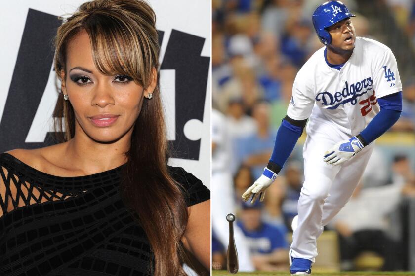 Reality TV star Evelyn Lozada is engaged to the Dodgers' Carl Crawford.