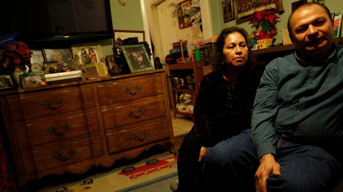 Lorena and Orlando Zepeda, who fled El Salvador's civil war, have been living in Los Angeles for about three decades.