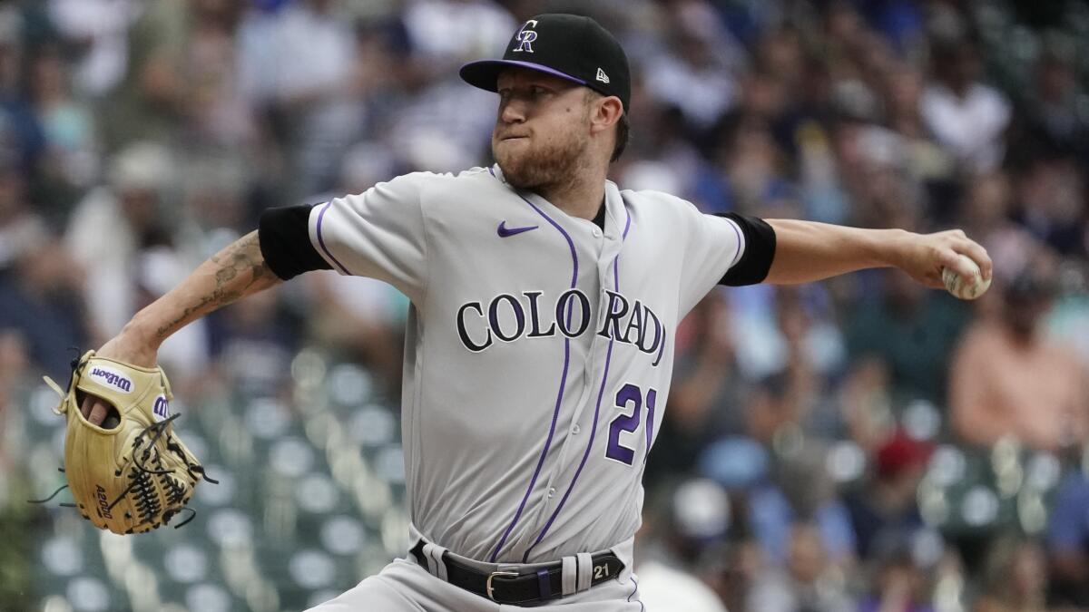Brewers slip in NL Central chase, fall to Rockies 11-7 - The San Diego  Union-Tribune