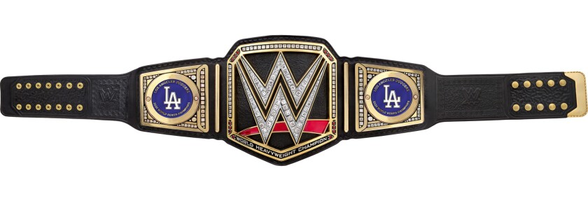 A Dodgers wrestling belt.