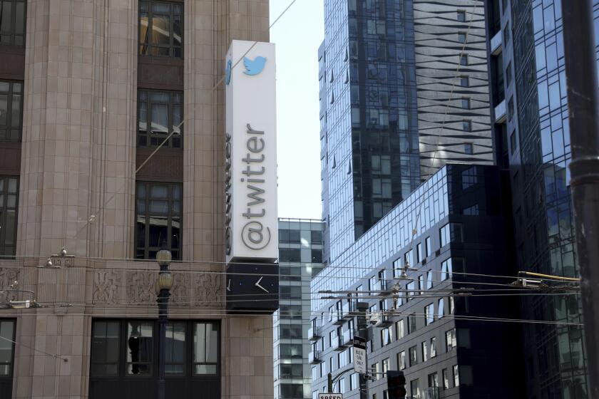 Twitter headquarters in San Francisco, Monday, April 25, 2022.