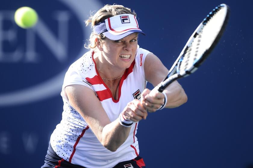 Kim Clijsters competes in the 2012 U.S. Open, her last tournament before her second retirement.