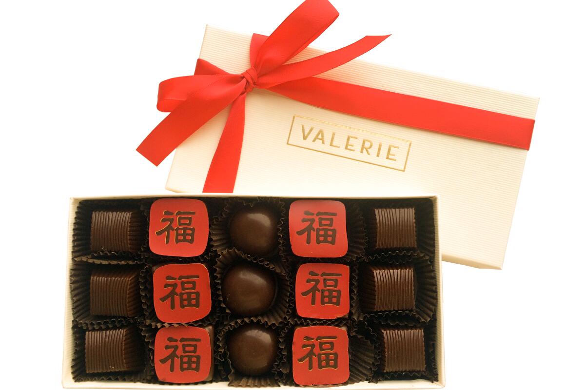 Lunar New Year fifteen-piece assortment from Valerie Confections.