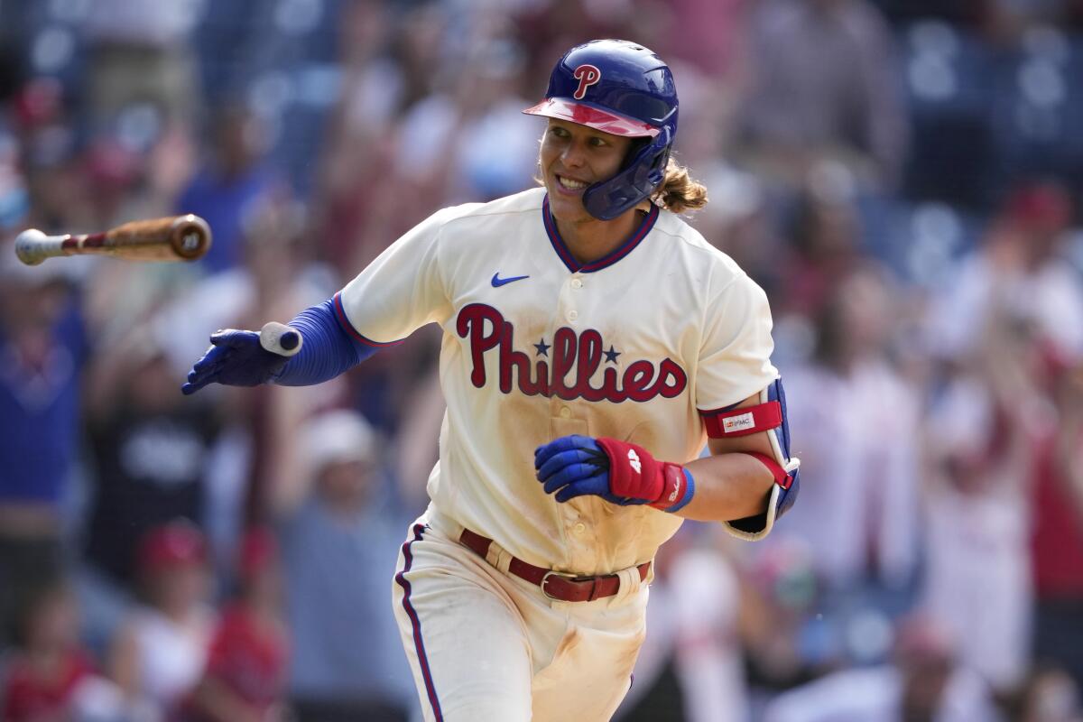 Infielder Alec Bohm put on injured list by Phillies with strained ...