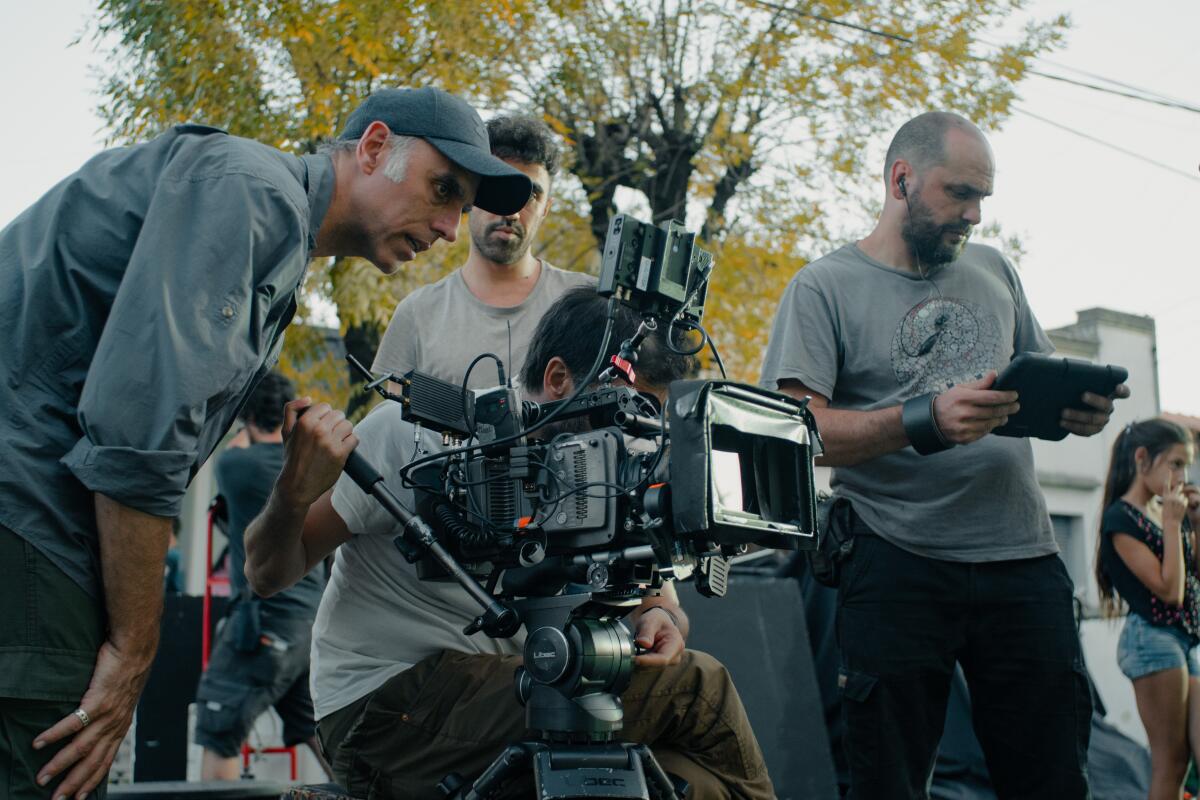 El director en el set.