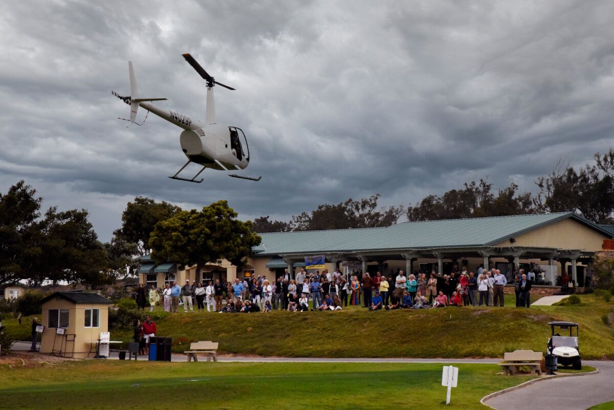 Participants at a previous Encinitas Coastal Rotary Golf Ball Drop.