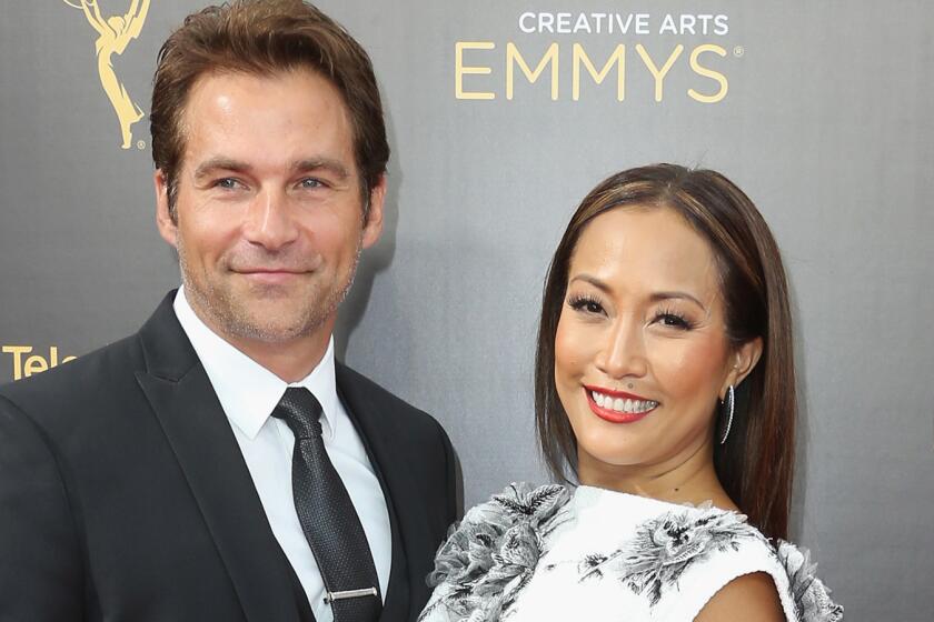 Actor Robb Derringer and "Dancing With the Stars" judge Carrie Ann Inaba attended the 2016 Creative Arts Emmy Awards in September.