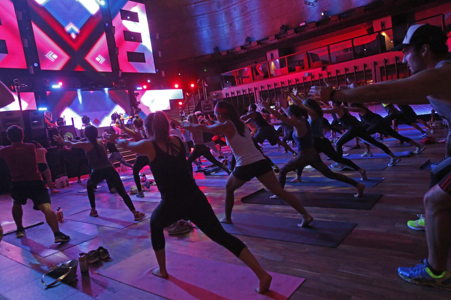 This workout is like a rave, mashing up fitness with art - Los