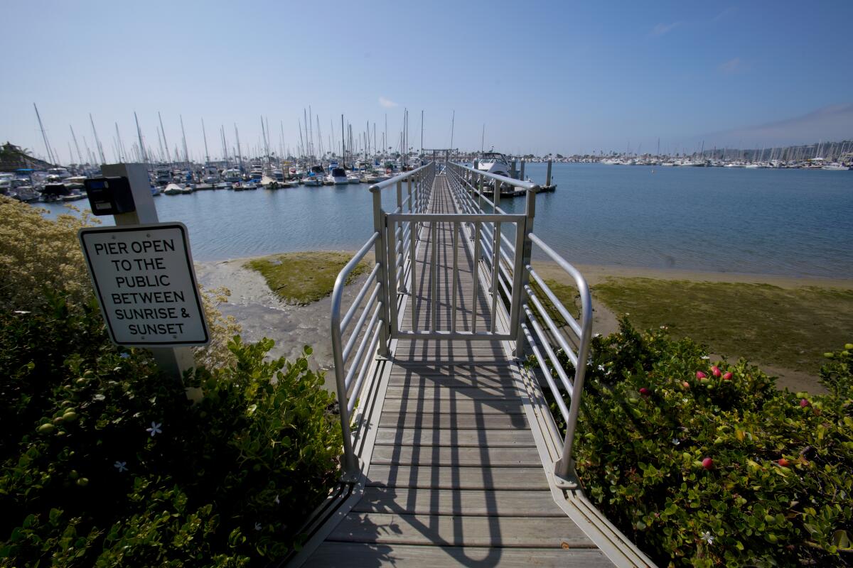 The Lacy Pier near Talbot Street and Anchorage Lane is open to the public from sunrise to sunset.