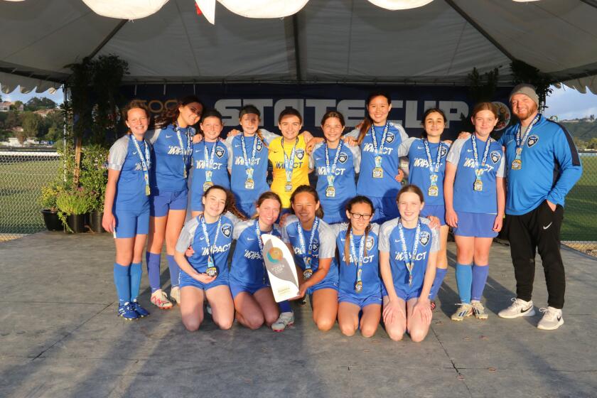 La Jolla Impact Soccer won the SoCal State Cup's Classic Cup in the girls under-14 division.