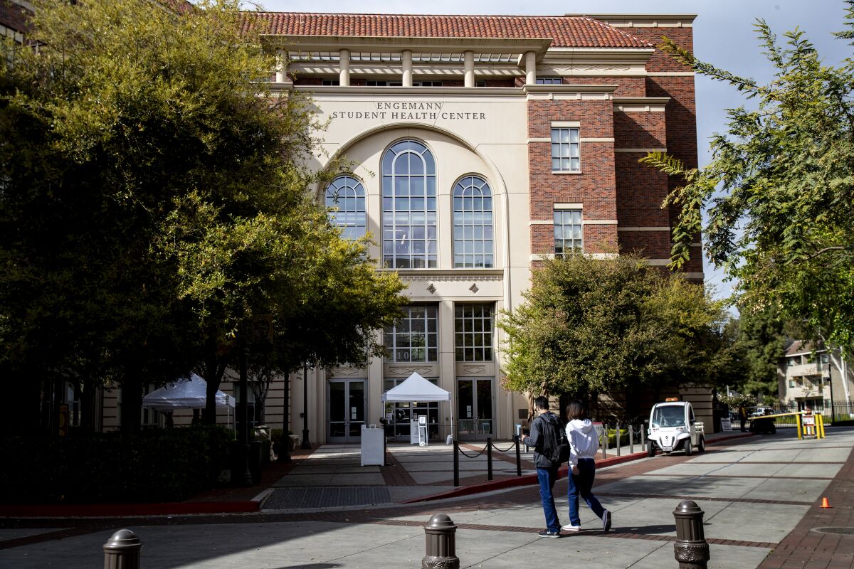 USC has reached a settlement with former patients of Dr. Dennis Kelly, who worked at the campus health center, above.