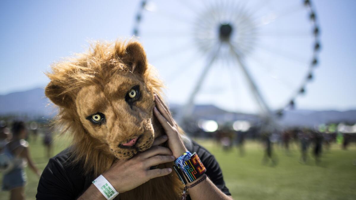 Nahim Quintana, 37, of Mexico City, takes a walk on the wild side.