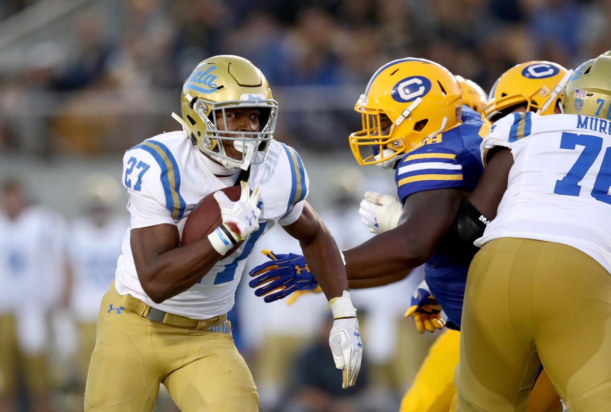 Joshua Kelley is looking to become the first Bruins running back to gain 100-plus yards in four consecutive games since 2002.