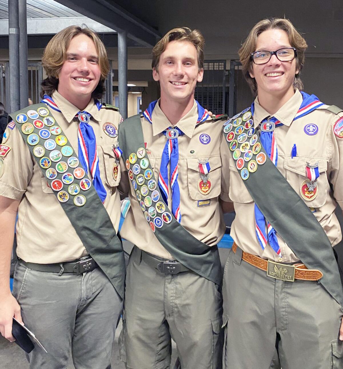 Eagle Scout trio honored