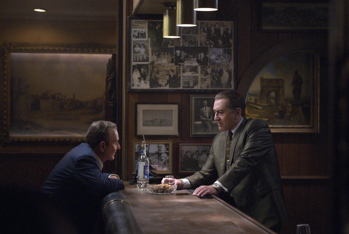 Joe Pesci and Robert De Niro in "The Irishman"