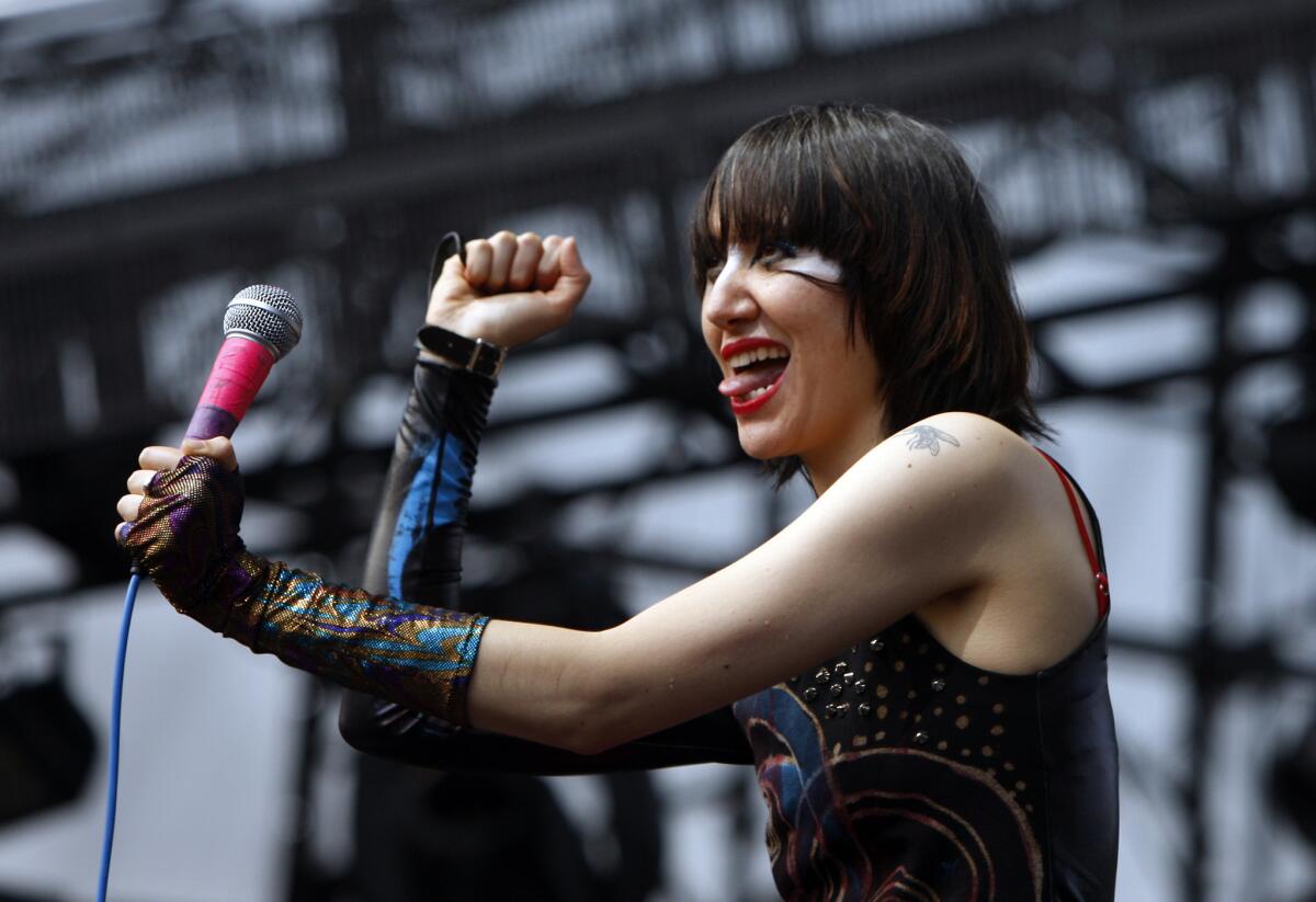 Karen O of the Yeah Yeah Yeahs will perform with producer Danger Mouse at the Theater at Ace Hotel.