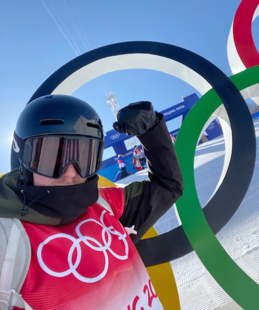 Former Ramona resident Seamus O’Connor finished 15th in the Winter Olympics snowboarding qualifying events.