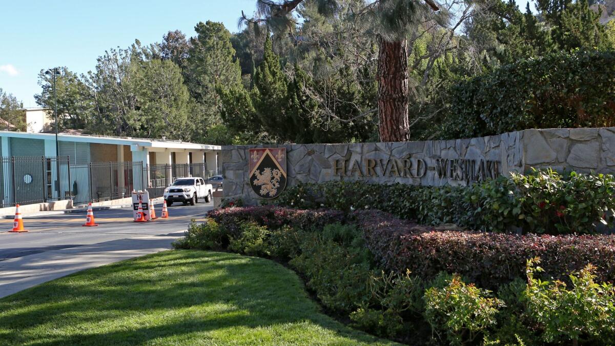 A "security risk" prompted authorities to close the campus of the Harvard-Westlake High School in Studio City on Friday morning.