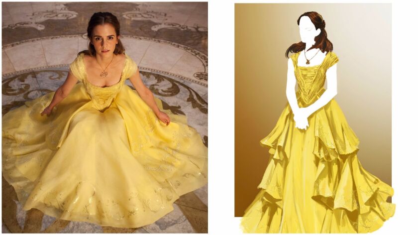 What Went Into Creating Beauty And The Beast Costumes To Reflect A Modern Belle Los Angeles Times