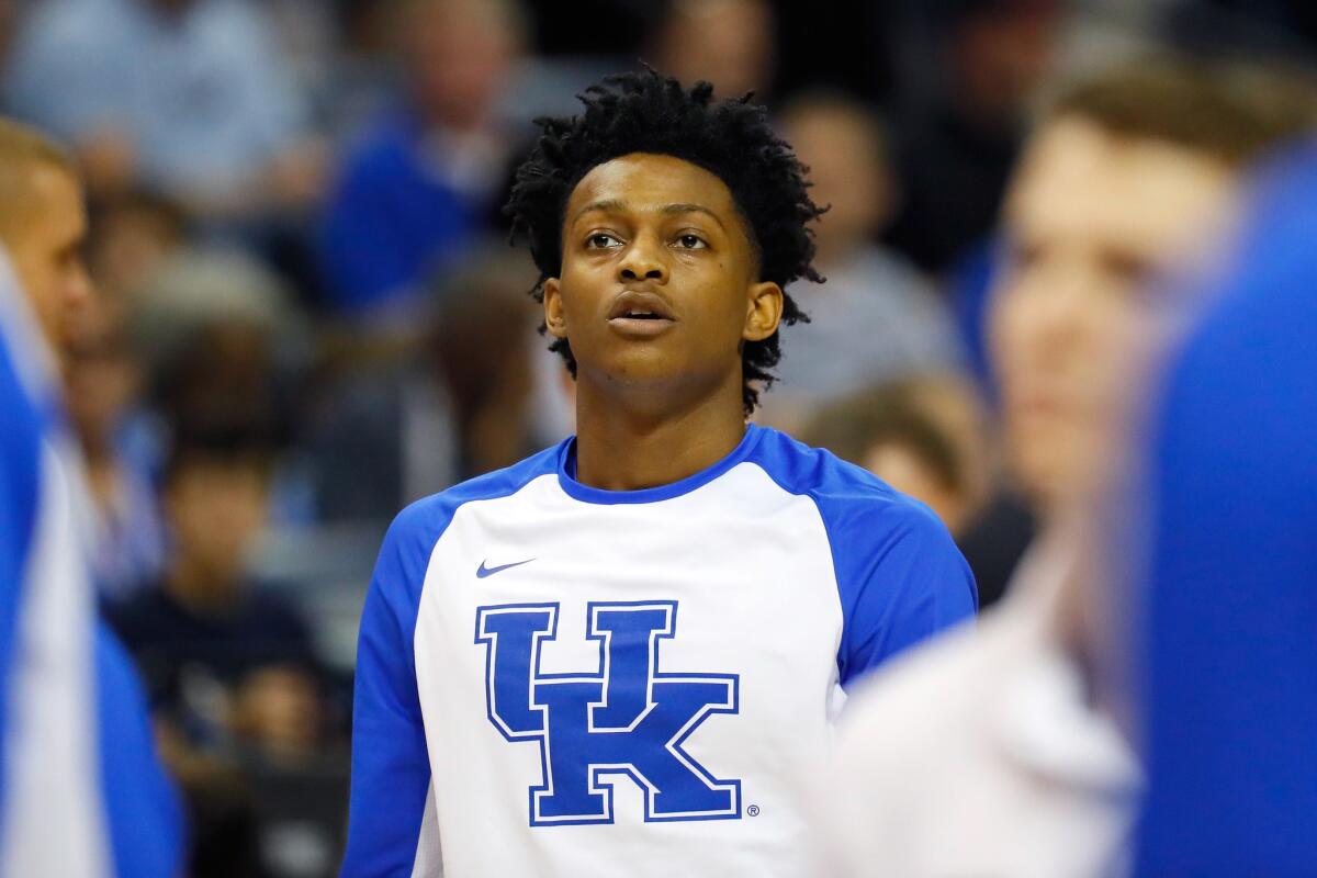 De'Aaron Fox is ready to move on from college at Kentucky to the NBA.