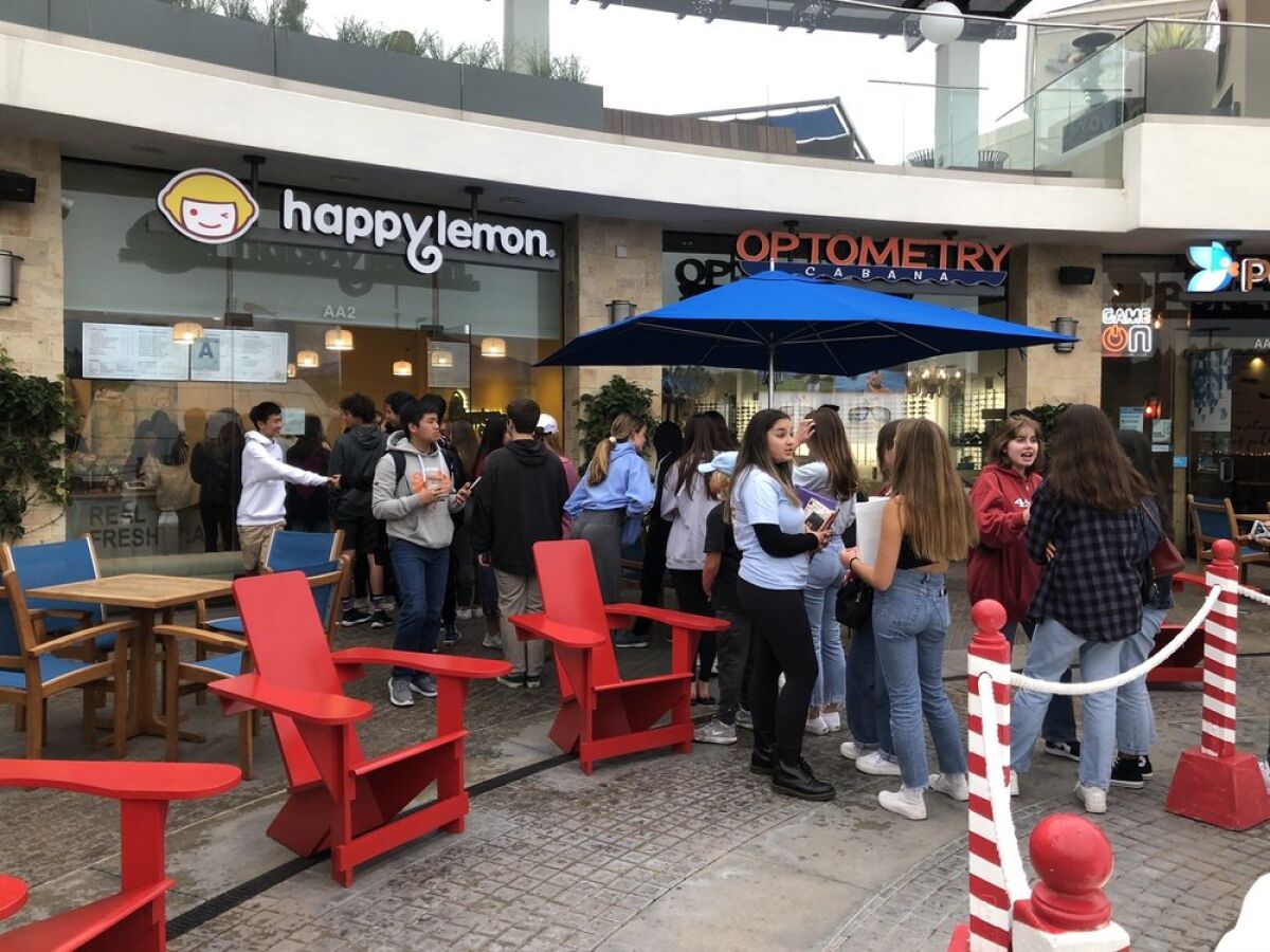 A line stretched out the door for Happy Lemon's soft opening on Dec. 5.