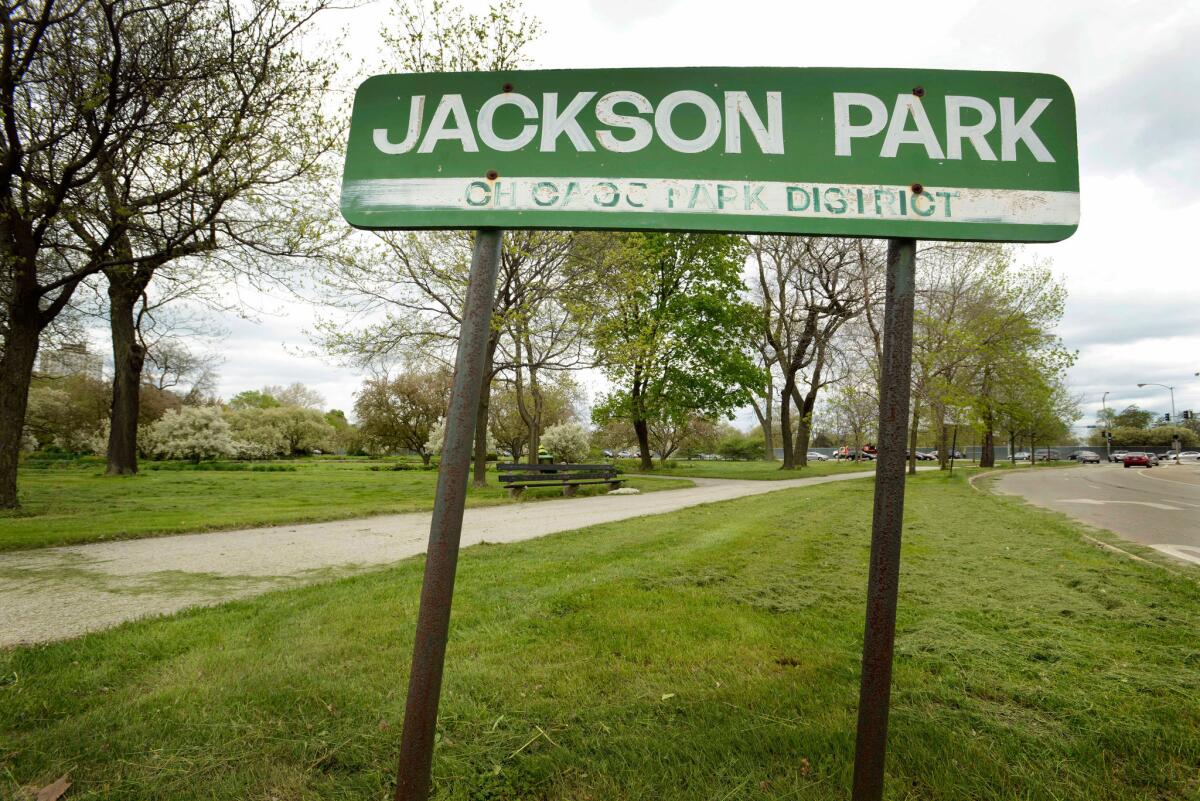 A 2015 file photo shows Jackson Park in Chicago, where President Obama will build his library.